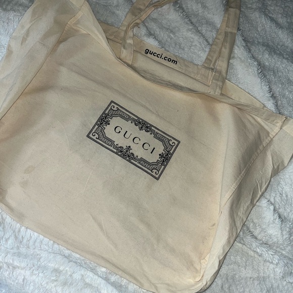 Extra large Gucci 100% cotton canvas Tote/Shopping Bag/dustbag - Picture 4 of 4